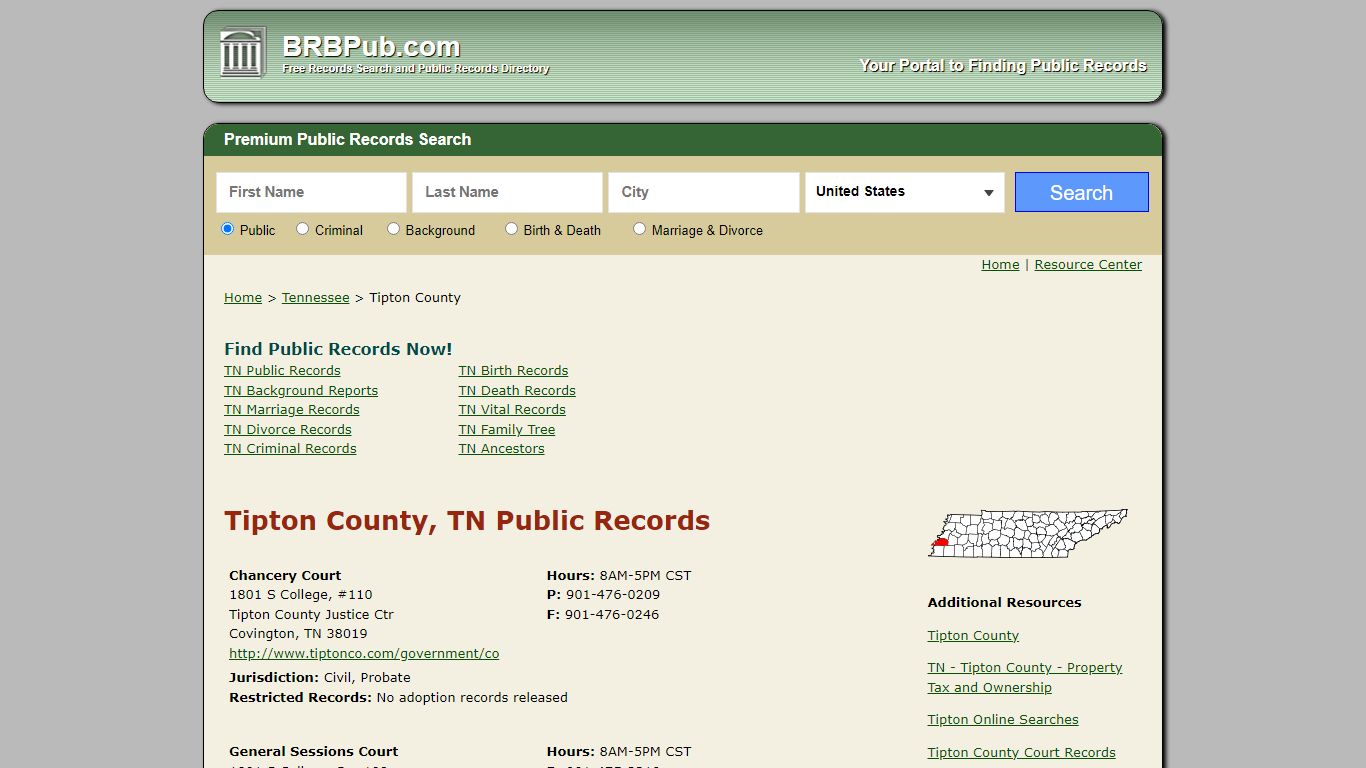 Tipton County Public Records | Search Tennessee Government Databases